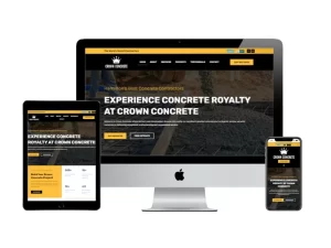 Crown Concrete Website Design SiteGlow Hamilton Websites