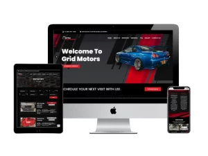 Grid Motors Mechanic Website Design SiteGlow Hamilton Websites